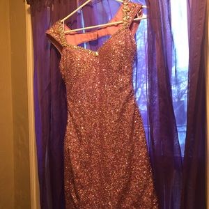 A Pink Hoco Or Night Out Dress